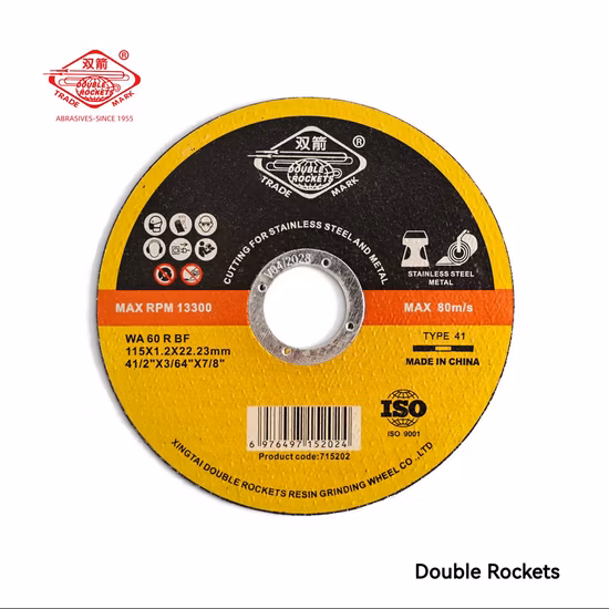 4.5 Inch Sharp and Durable Abrasive Tools Iron Cutting Disc for Metal Inox