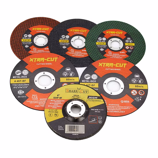 Disque de coupe fabriqué par marque OEM 4 pouces 5 pouces 6 pouces avec une épaisseur de 1,2 mm pour la coupe du métal et du bois