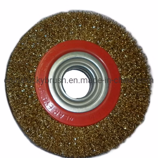Brosse de roue abrasive en nylon de 7 pouces de 6 mm (YY-236)