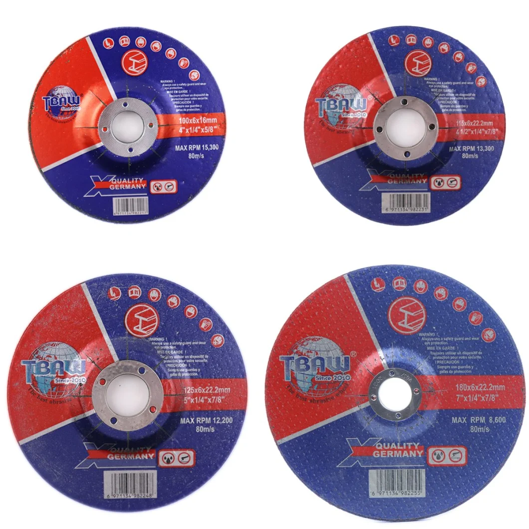 China Factory Resin Bond Abrasive Cutting Wheels 4"X3/64"X5/8"