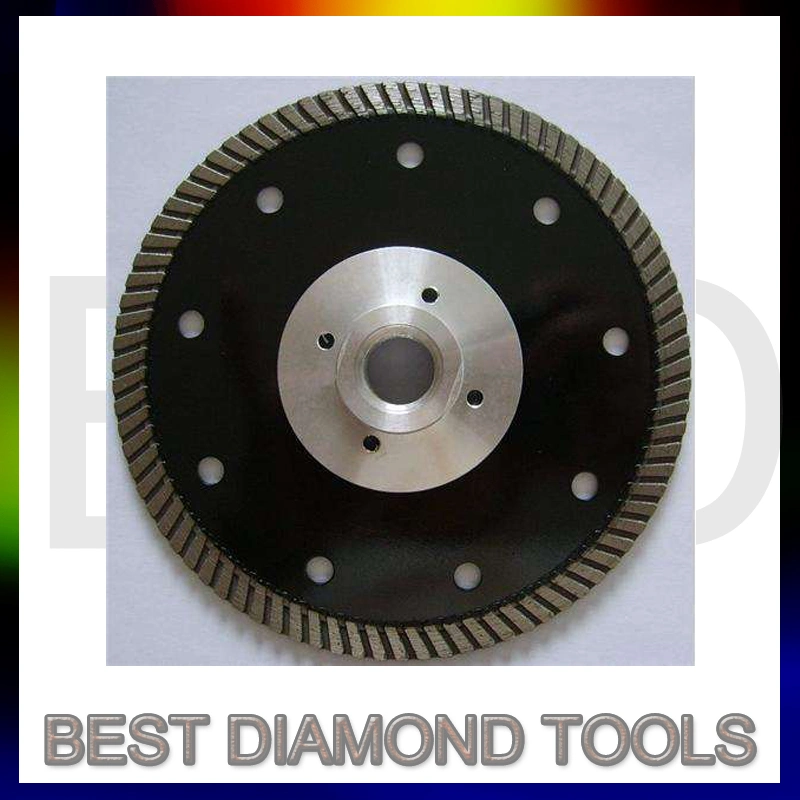 9 Inch Turbo Diamond Blade with Flange, Tile Blade for Grinder