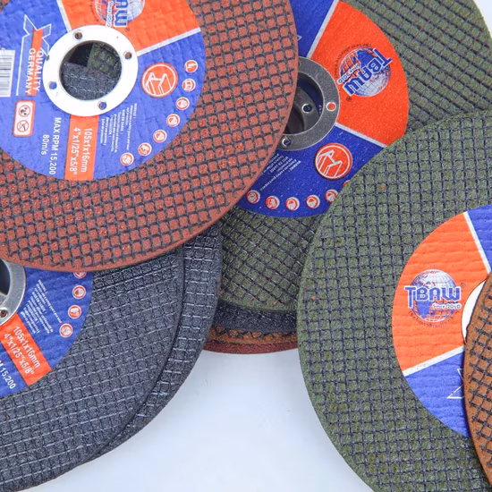 Disques de coupe abrasifs 105 mm, 115 mm, 125 mm pour la coupe de métal/acier inoxydable