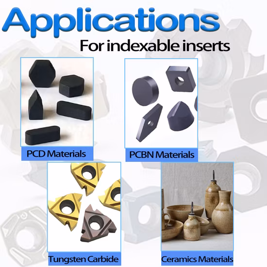 Meules PCD&PCBN à liant vitrifié pour insert PCD&PCBN