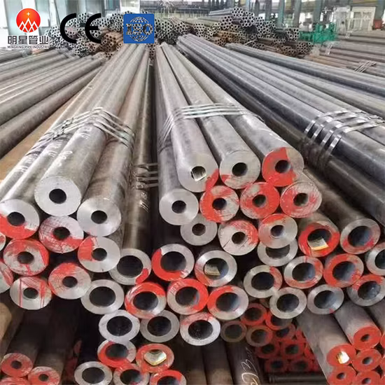 Tuyaux 0.8mm 1.0mm 1.2mm Épaisseur Hot Sale Tuyau en acier au carbone 6 pouces Sch 40 sans soudure