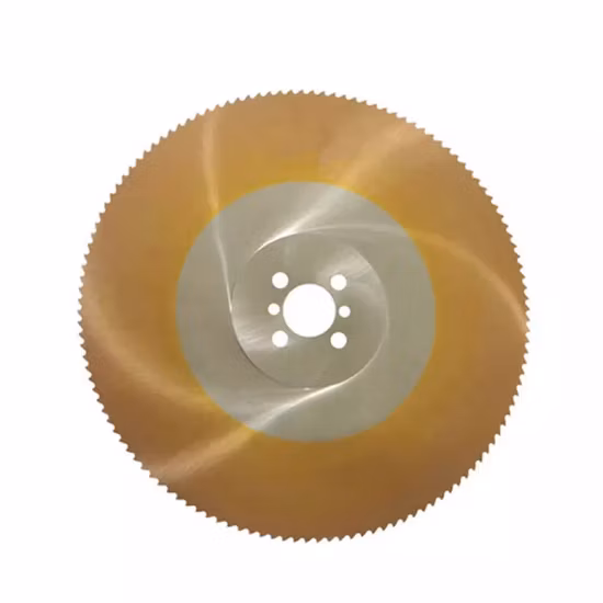 Lame de scie circulaire HSS de 14 pouces 350 mm pour la coupe de tuyaux en acier inoxydable avec revêtement d'oxyde noir