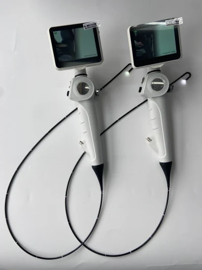 Endoscope vidéo flexible avec extrémité distale de 2,8 mm, canal de travail de 1,2 mm, déviation de 180 degrés, écran de 3,5 pouces